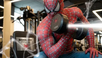 Новый день Человек-паук тренировался в BOOMFIT PREMIUM Краснодар Северный 0